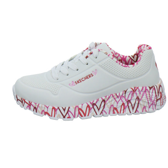 Skechers UNO GOLDCROWN KIDS Halbschuhe Weiß-kombi - 360° Ansicht
