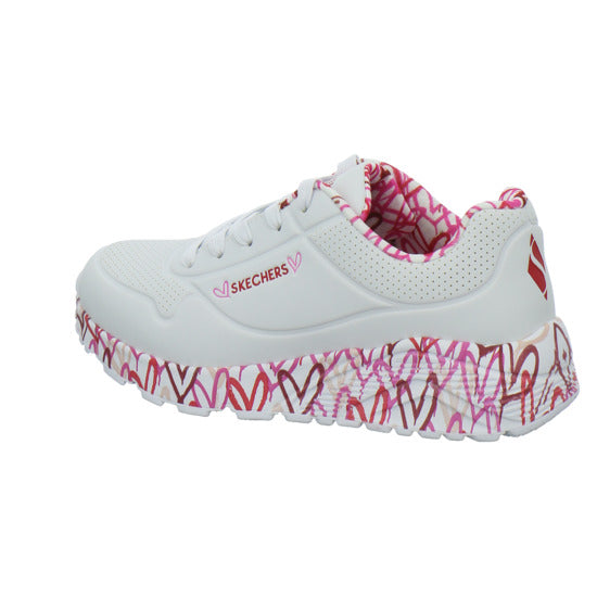 Skechers UNO GOLDCROWN KIDS Halbschuhe Weiß-kombi - 360° Ansicht