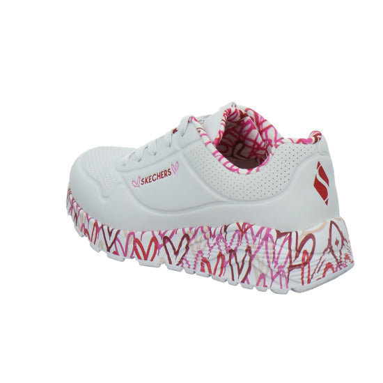 Skechers UNO GOLDCROWN KIDS Halbschuhe Weiß-kombi - 360° Ansicht