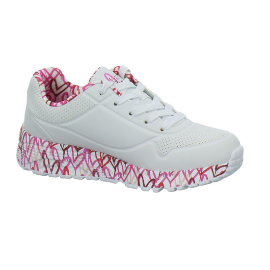 Skechers UNO GOLDCROWN KIDS Halbschuhe Weiß-kombi - 360° Ansicht