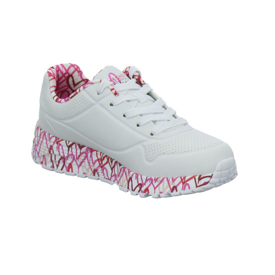 Skechers UNO GOLDCROWN KIDS Halbschuhe Weiß-kombi - 360° Ansicht