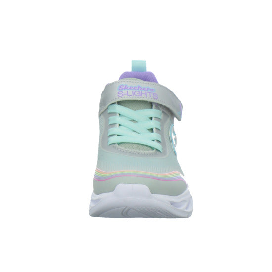 Skechers Halbschuhe Mädchen COSMIC GLOW RAINBOW BEAM Weiß-kombi