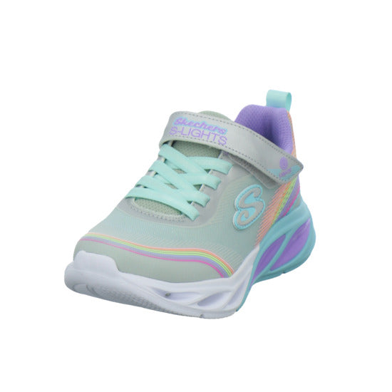 Skechers Halbschuhe Mädchen COSMIC GLOW RAINBOW BEAM Weiß-kombi