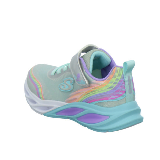 Skechers Halbschuhe Mädchen COSMIC GLOW RAINBOW BEAM Weiß-kombi