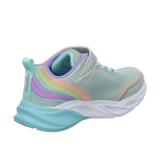 Skechers Halbschuhe Mädchen COSMIC GLOW RAINBOW BEAM Weiß-kombi