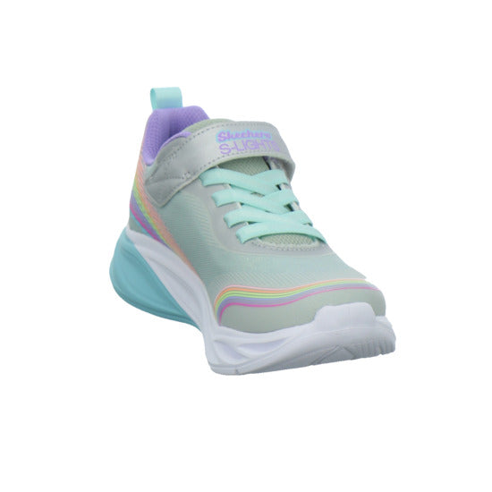 Skechers Halbschuhe Mädchen COSMIC GLOW RAINBOW BEAM Weiß-kombi