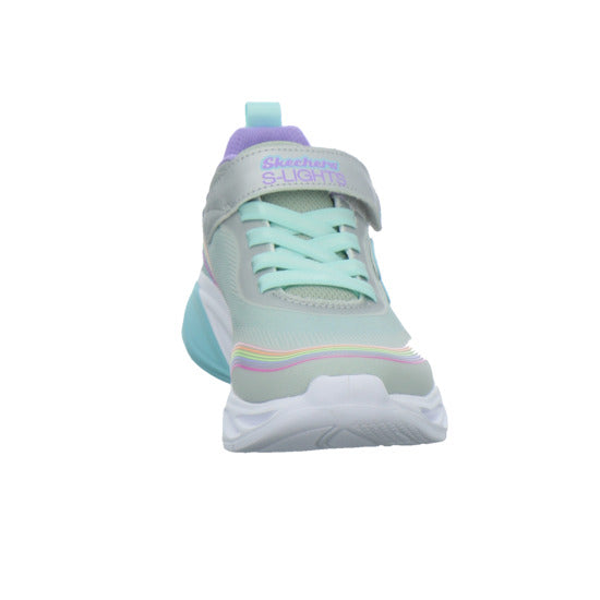 Skechers Halbschuhe Mädchen COSMIC GLOW RAINBOW BEAM Weiß-kombi