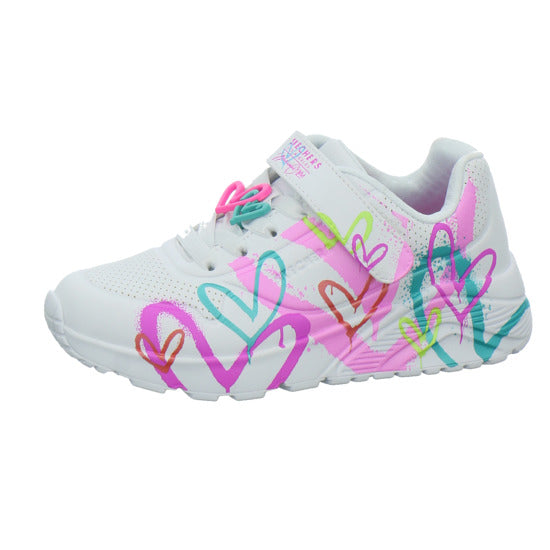 Skechers Halbschuhe Mädchen UNO LITE Weiß-kombi