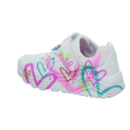 Skechers Halbschuhe Mädchen UNO LITE Weiß-kombi
