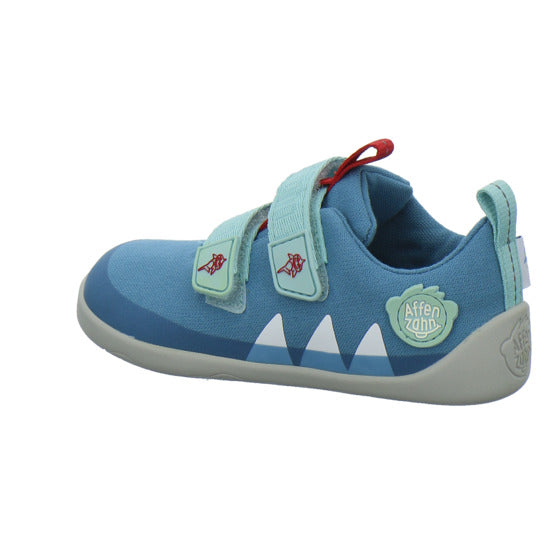 Affenzahn Baumwolle Lucky Halbschuhe Denim - 360° Ansicht