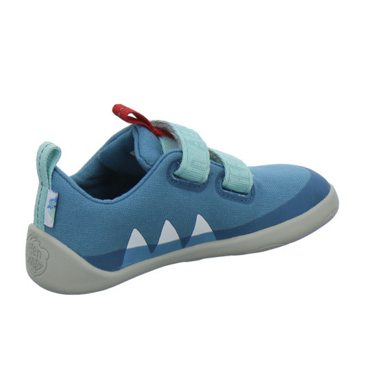 Affenzahn Baumwolle Lucky Halbschuhe Denim - 360° Ansicht