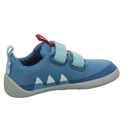 Affenzahn Baumwolle Lucky Halbschuhe Denim - 360° Ansicht