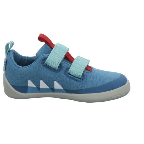 Affenzahn Baumwolle Lucky Halbschuhe Denim - 360° Ansicht