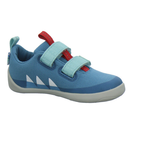 Affenzahn Baumwolle Lucky Halbschuhe Denim - 360° Ansicht