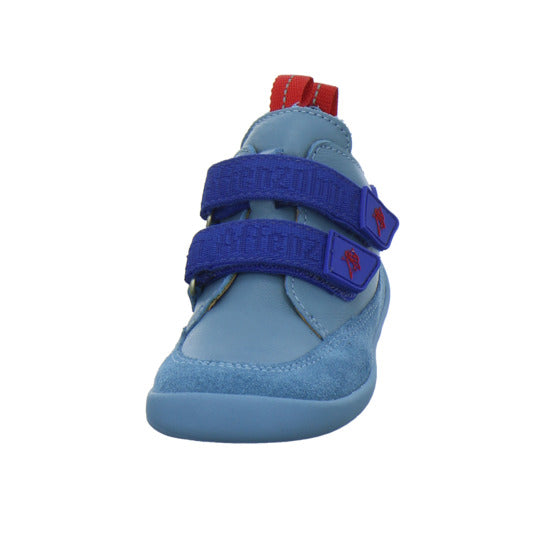 Affenzahn Leder Buddy Halbschuhe Denim - 360° Ansicht