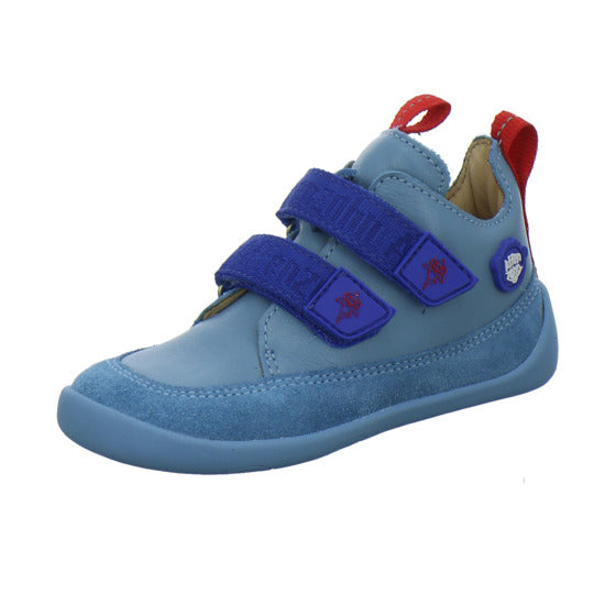 Affenzahn Leder Buddy Halbschuhe Denim - 360° Ansicht