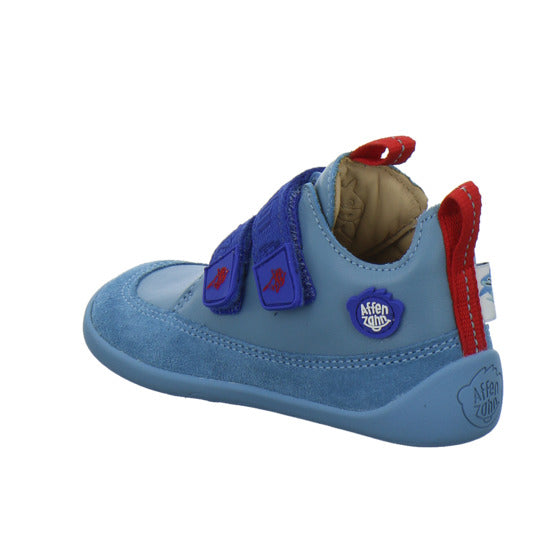 Affenzahn Leder Buddy Halbschuhe Denim - 360° Ansicht