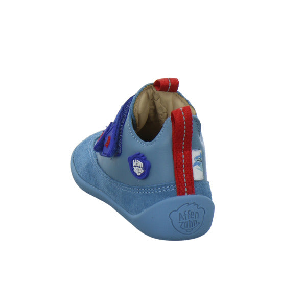 Affenzahn Leder Buddy Halbschuhe Denim - 360° Ansicht
