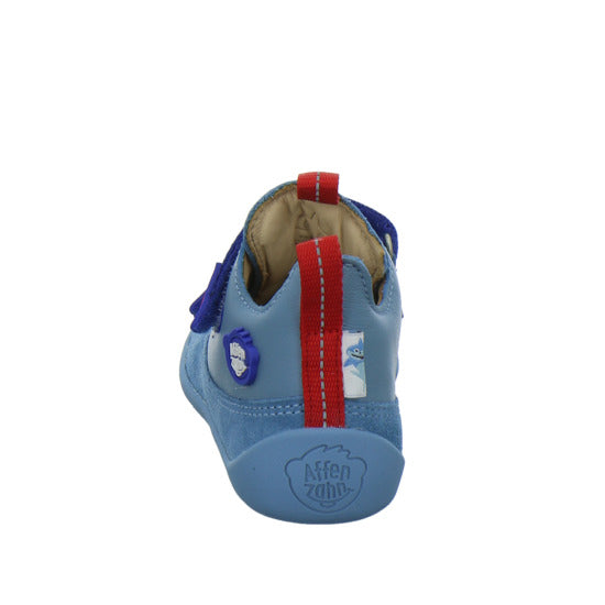 Affenzahn Leder Buddy Halbschuhe Denim - 360° Ansicht