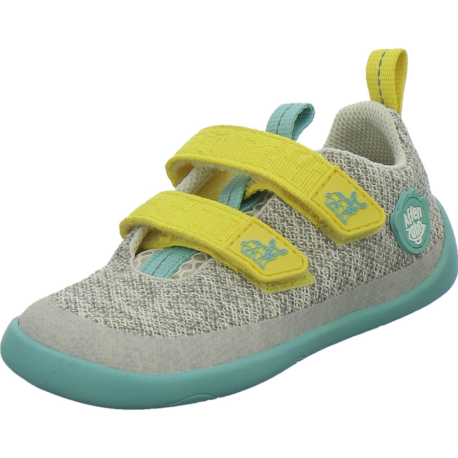 Affenzahn Halbschuhe Jungen Knit Happy Hellgrau