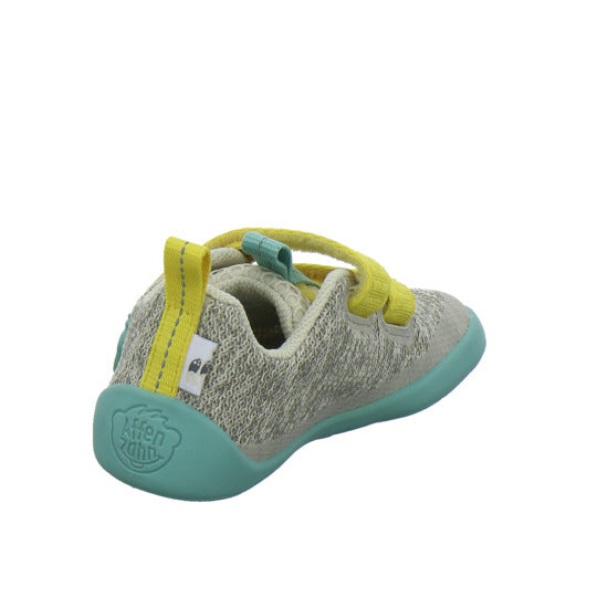 Affenzahn Halbschuhe Jungen Knit Happy Hellgrau