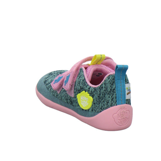 Affenzahn Halbschuhe Jungen Knit Happy grün