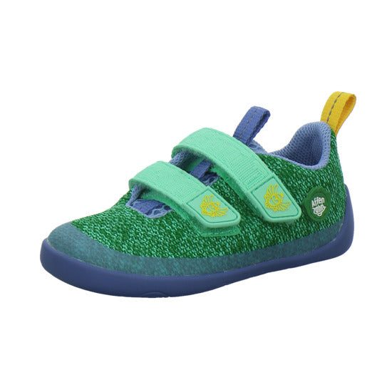Affenzahn Halbschuhe Jungen Knit Happy grün