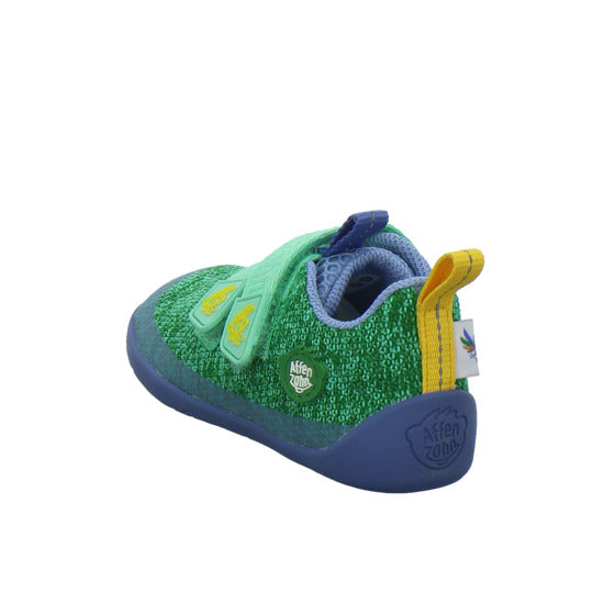 Affenzahn Halbschuhe Jungen Knit Happy grün