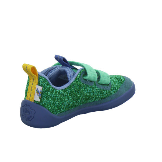 Affenzahn Halbschuhe Jungen Knit Happy grün