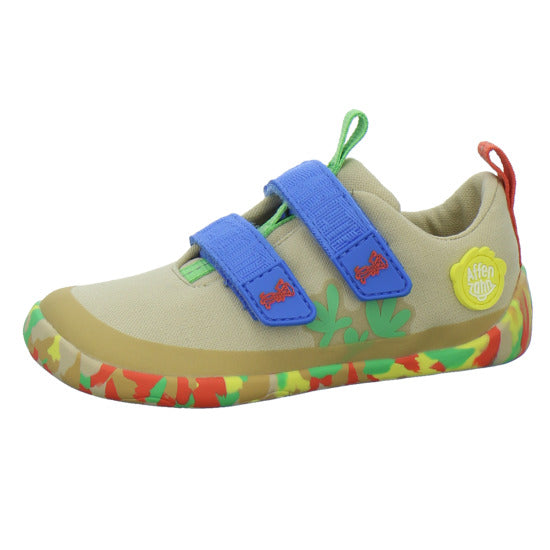 Affenzahn Halbschuhe Jungen Baumwolle Lucky Beige-kombi