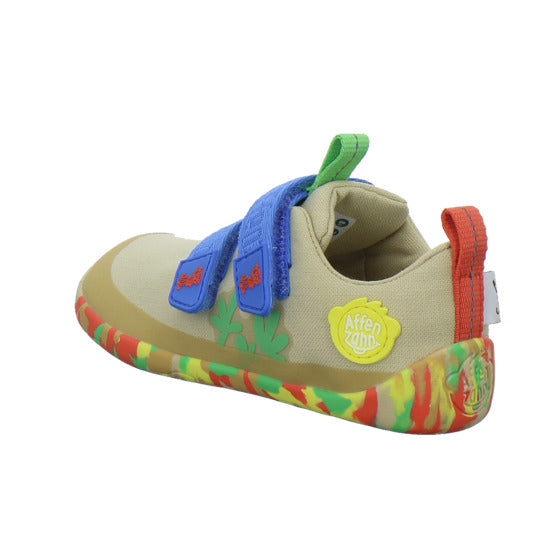 Affenzahn Halbschuhe Jungen Baumwolle Lucky Beige-kombi