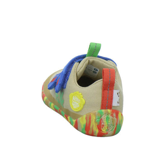 Affenzahn Halbschuhe Jungen Baumwolle Lucky Beige-kombi