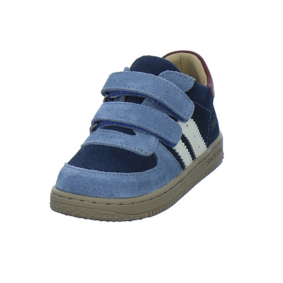 Shoesme Stiefel ungefüttert Blau-kombi