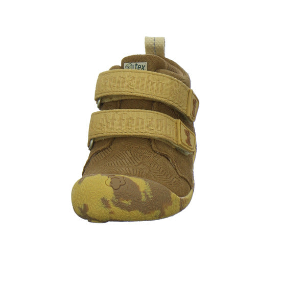 Affenzahn Leder Talky Stiefel ungefüttert Braun-kombi