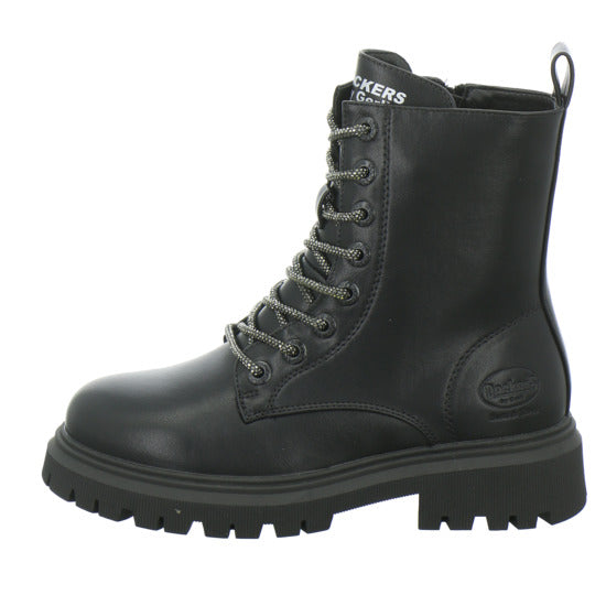 Dockers Stiefel ungefüttert Mädchen Schwarz