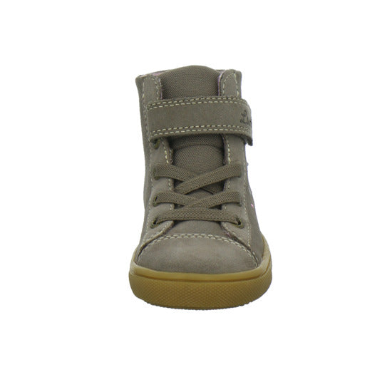 Lurchi Stiefel ungefüttert Mädchen Star Blinker taupe