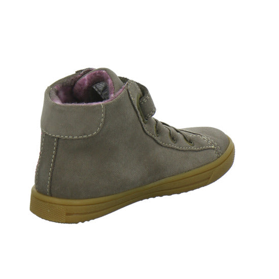 Lurchi Stiefel ungefüttert Mädchen Star Blinker taupe