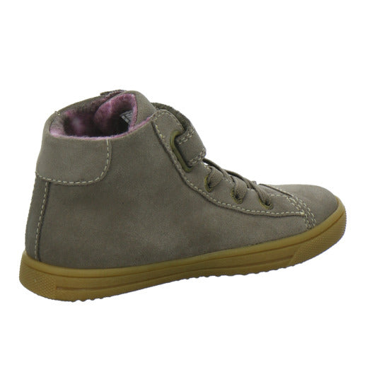 Lurchi Stiefel ungefüttert Mädchen Star Blinker taupe
