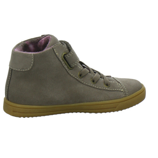 Lurchi Stiefel ungefüttert Mädchen Star Blinker taupe