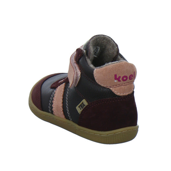 Koel Stiefel ungefüttert Mädchen Barefoot Tex Bordeaux