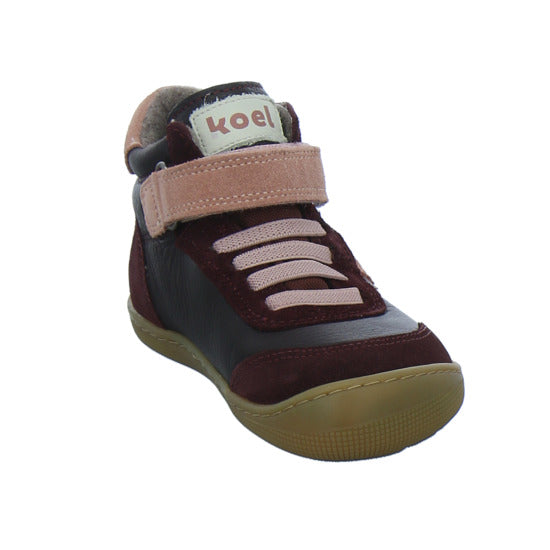 Koel Stiefel ungefüttert Mädchen Barefoot Tex Bordeaux