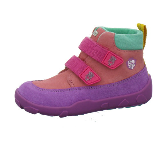 Affenzahn Stiefel ungefüttert Mädchen Leder Friendy Multi