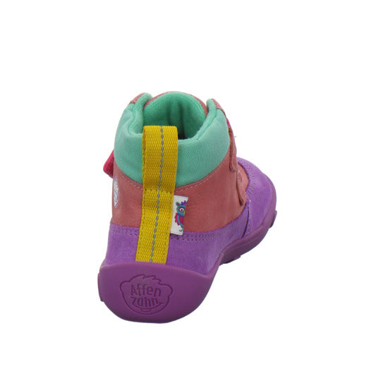 Affenzahn Stiefel ungefüttert Mädchen Leder Friendy Multi