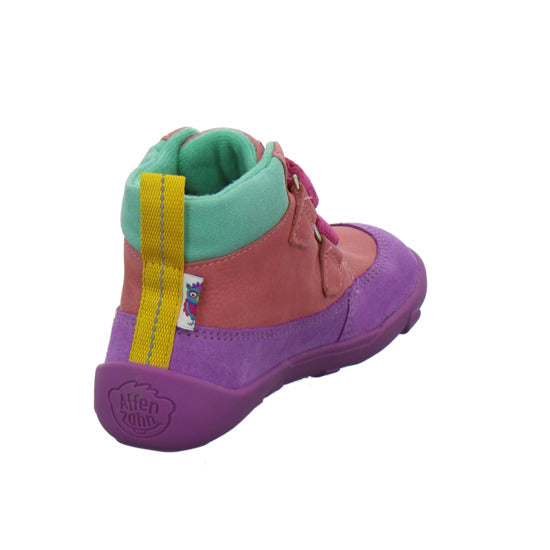 Affenzahn Stiefel ungefüttert Mädchen Leder Friendy Multi