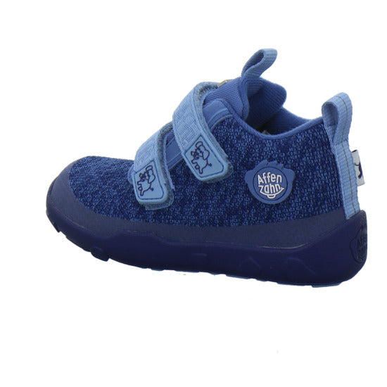 Affenzahn Knit Happy Stiefel ungefüttert Blau-kombi