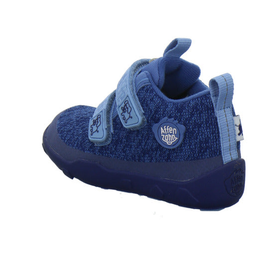 Affenzahn Knit Happy Stiefel ungefüttert Blau-kombi
