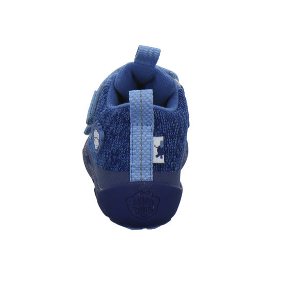 Affenzahn Knit Happy Stiefel ungefüttert Blau-kombi