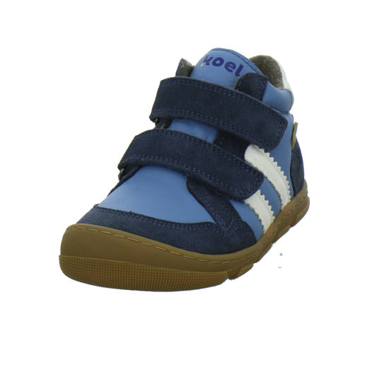 Koel Stiefel ungefüttert Jungen Barefoot Tex Blau-kombi