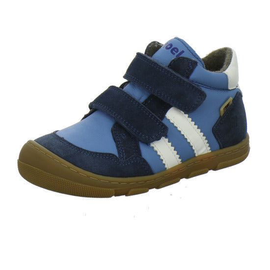 Koel Stiefel ungefüttert Jungen Barefoot Tex Blau-kombi