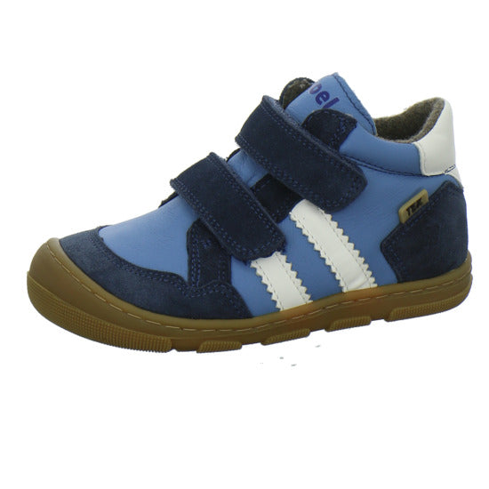 Koel Stiefel ungefüttert Jungen Barefoot Tex Blau-kombi